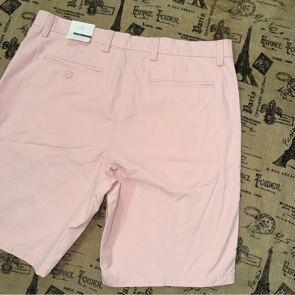 Old Navy NWT! Men's Slim Etroit Pink Core Slim Blush Hue Short Size 36 - Picture 10 of 13